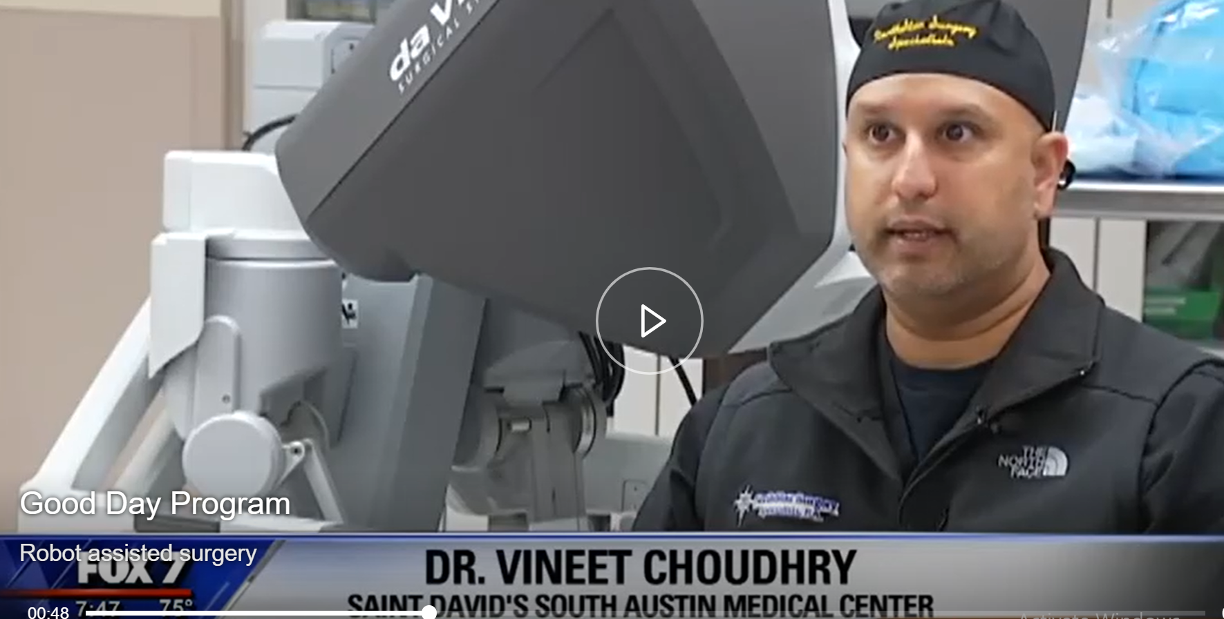 Fox News Robotic Surgery Interview with Dr. Choudhry